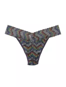 Кружевные стринги с шевроном Hanky Panky, цвет up all night