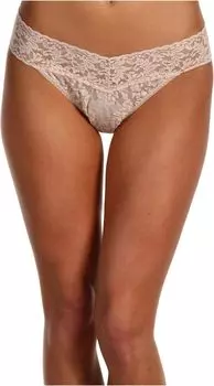 Кружевные стринги Signature с оригинальной посадкой Hanky Panky, цвет Chai