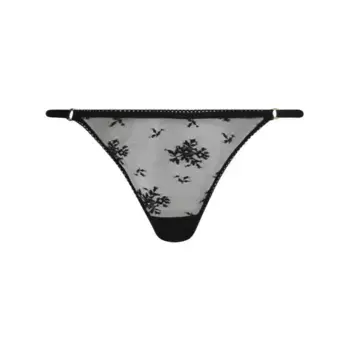 Кружевные стринги Stella Mccartney, черный