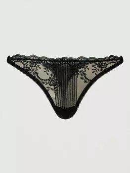 Кружевные стринги TWINSET, черный