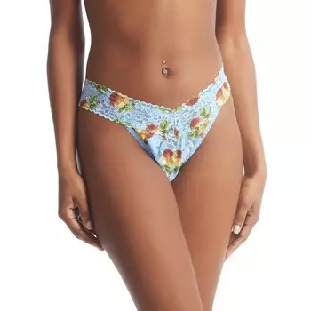 Кружевные стринги V-образной формы с низкой посадкой Hanky Panky, разноцветные