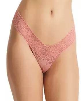 Кружевные стринги V-образной формы с низкой посадкой Hanky Panky, цвет Maquillaje