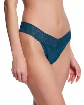 Кружевные стринги V-образной формы с высокой талией Hanky Panky, красный