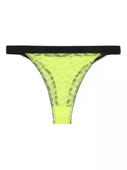 Кружевные стринги Versace, желтый