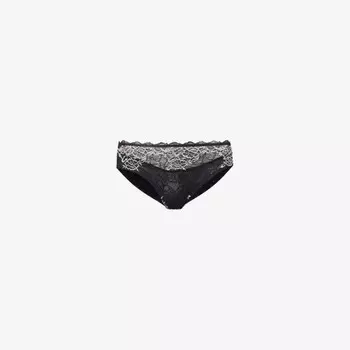 Кружевные трусики Perfection средней посадки Wacoal, черный