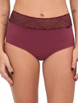 Кружевные трусики с высокой талией Chantelle, коричневый