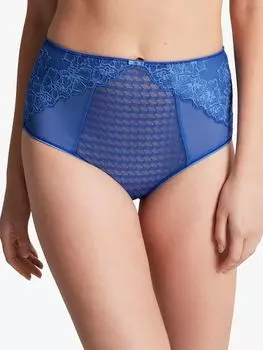 Кружевные трусики с высокой талией Panache Envy, сапфировый