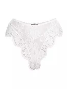 Кружевные трусы Bianco с высокой талией DOLCE&GABBANA