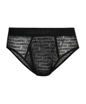 Кружевные трусы Dsquared2, черный