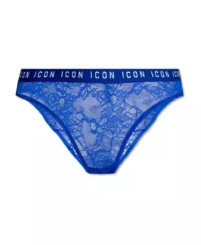 Кружевные трусы Dsquared2, синий
