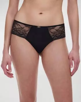 Кружевные трусы-хипстеры с низкой посадкой Chantelle, цвет Black