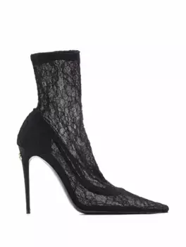 Кружевные туфли DG Dolce&Gabbana, черный