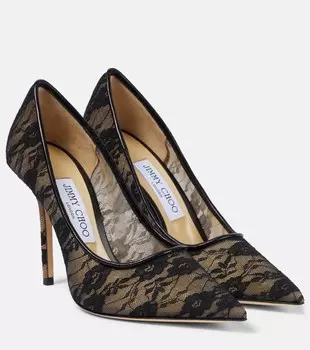 Кружевные туфли-лодочки Love 100 Jimmy Choo, черный