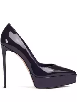 Кружевные туфли на платформе Le Silla, фиолетовый