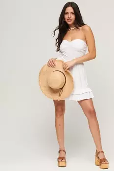 Кружево 50-х годов и вырез бандо Superdry, белый