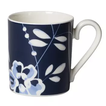 Кружка Alt Luxemburg Brindille с ручкой синяя 0,25 л Villeroy & Boch, белый синий