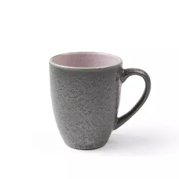 Кружка Gastro серая/светло-розовая с ручкой 0,30 л/высота: 10 см Bitz, серый/розовый