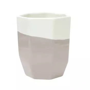 Кружка Geo Dip 300 мл 8,5 x 10 см керамика серый/белый Sonstige