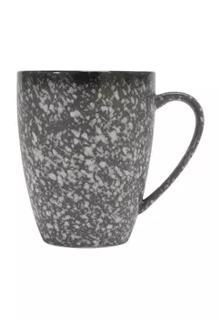 Кружка ИКРА ГРАНИТ с ручкой, керамика премиум класса Maxwell & Williams, grau/ wei gesprenkelt