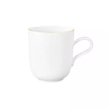 Кружка Liberty с ручкой в золотом ободке 0,40 л Seltmann Weiden, белое золото