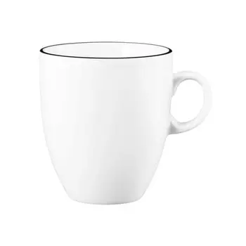 Кружка Modern Life Black Line с ручкой 0,40 л Seltmann Weiden, белый черный