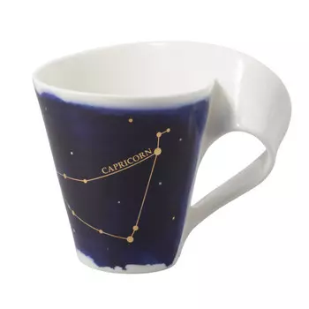 Кружка NewWave Stars с ручкой Capricorn/Козерог 0,30 л Villeroy & Boch, белый/синий/золотой