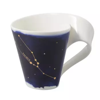 Кружка NewWave Stars с ручкой Taurus/Таурус 0,30 л Villeroy & Boch, белый/синий/золотой