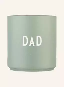 Кружка папа, высота: 8,5 см. Design Letters, зеленый