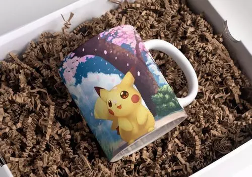 Кружка Pokemon Кофейная чашка Пикачу для офиса, кружка 325 мл Tinisu