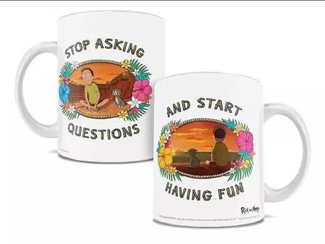Кружка Rick and Morty Stop Asking Questions Ceramic Mug Trend Setters Ltd.