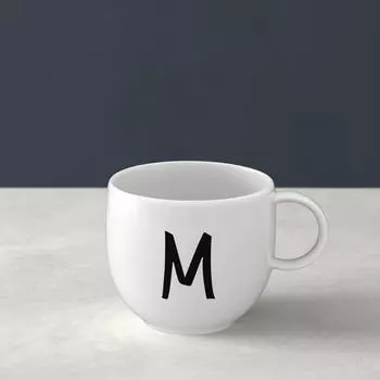 Кружка с буквами М 13х10х8см Villeroy & Boch, белый
