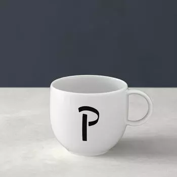 Кружка с буквами П 13х10х8см Villeroy & Boch, белый