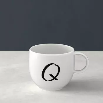 Кружка с буквами Q 13x10x8см Villeroy & Boch, белый