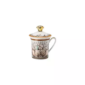 Кружка с крышкой toiles de la Mer Versace, 30-летнее издание, светло-коричневый