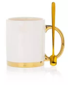 Кружка с ложкой лана Howhomely, желтый