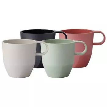 Кружка с ручкой silueta, набор из 4 шт. Mepal, мультколор