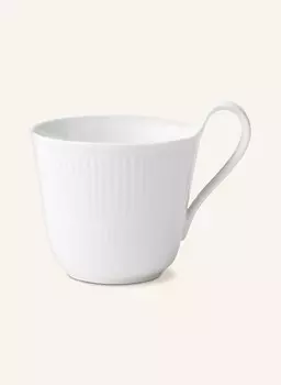 Кружка с ручкой white fluted объем 330 мл Royal Copenhagen, белый