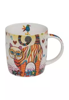 Кружка Smile Style, кот Табби, 400 мл Maxwell & Williams, mehrfarbig