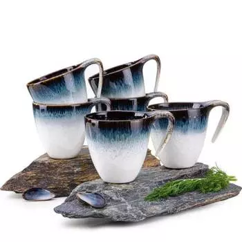 Кружка time dim 6 шт. Konsimo, белый