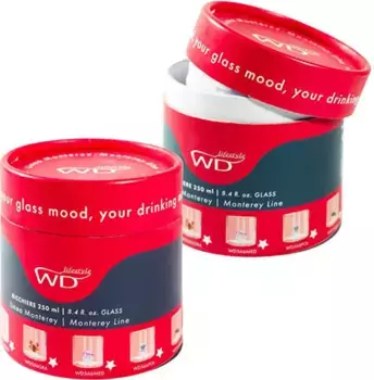 Кружка WD LIFESTYLE, прозрачный