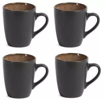 Кружки пулау набор из 4 шт. Jay Hill, коричневый