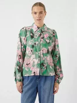 Крылатая рубашка в цветочек YAS, цвет Wingy Print