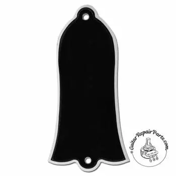 Крышка анкерного стержня в форме колокола для Gibson 2 Ply - черный / белый Allparts PG-9485-023 Bell Shaped Truss Rod Cover for Gibson