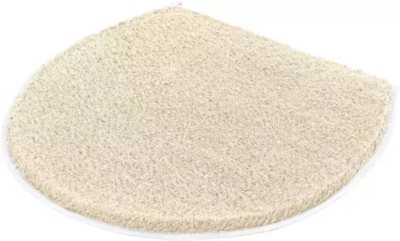 Крышка крышки унитаза Kleine Wolke "Soft", высота 20 мм, нескользящее покрытие, однотонная, моющаяся прямоугольный (47х50 см), песочно-бежевый