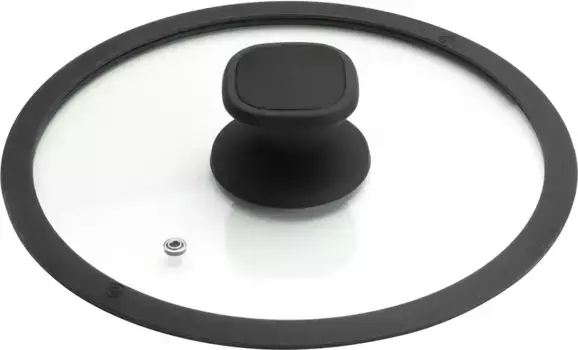 Крышка PINTINOX "Pro", (набор, 3 шт.), стекло с пластиковой ручкой, можно мыть в посудомоечной машине, 16 см, цвет transparent-edelstahlfarben-schwarz