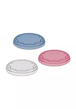 Крышки Свежесть Fresh, 3 шт Koziol, синий/розовый/прозрачный