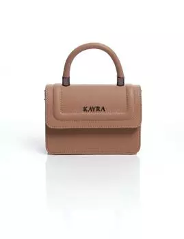 Крытая текстурированная сумка из норки Kayra