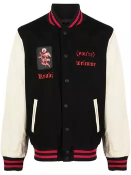 Ksubi бомбер Icons Letterman, черный