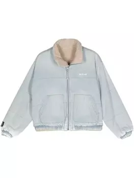 Ksubi двусторонняя куртка с вышитым логотипом, синий