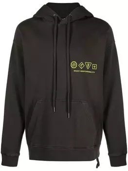 Ksubi худи Enjoy Biggie с аппликацией, серый